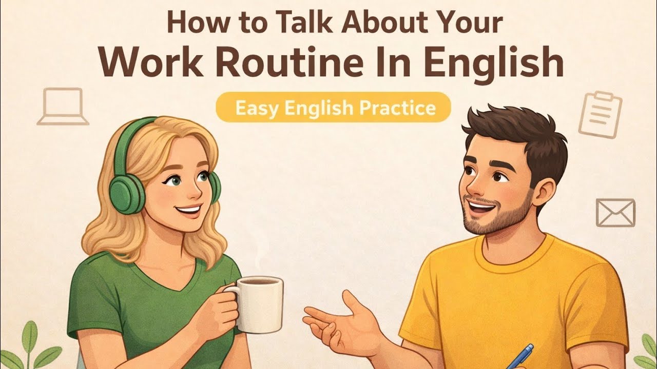 How to Talk About Your Workday in English | A1–A2 Level Practice