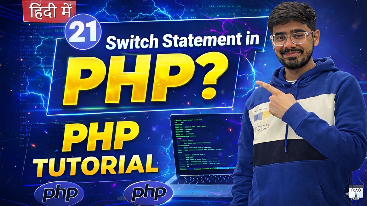 #21 PHP Tutorial in Hindi | Switch Statement in PHP
