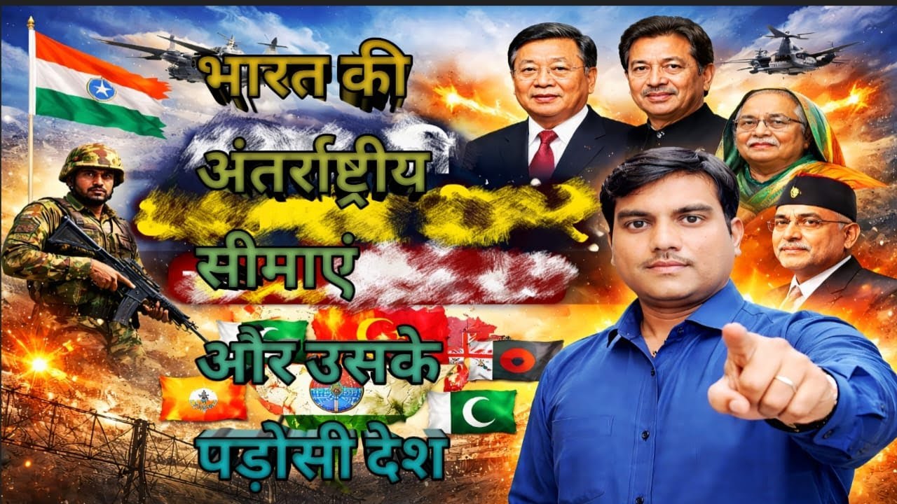 भारत और उसके पड़ोसी देश || Static GK || Hunar Education#staticgk #byarjunsir 