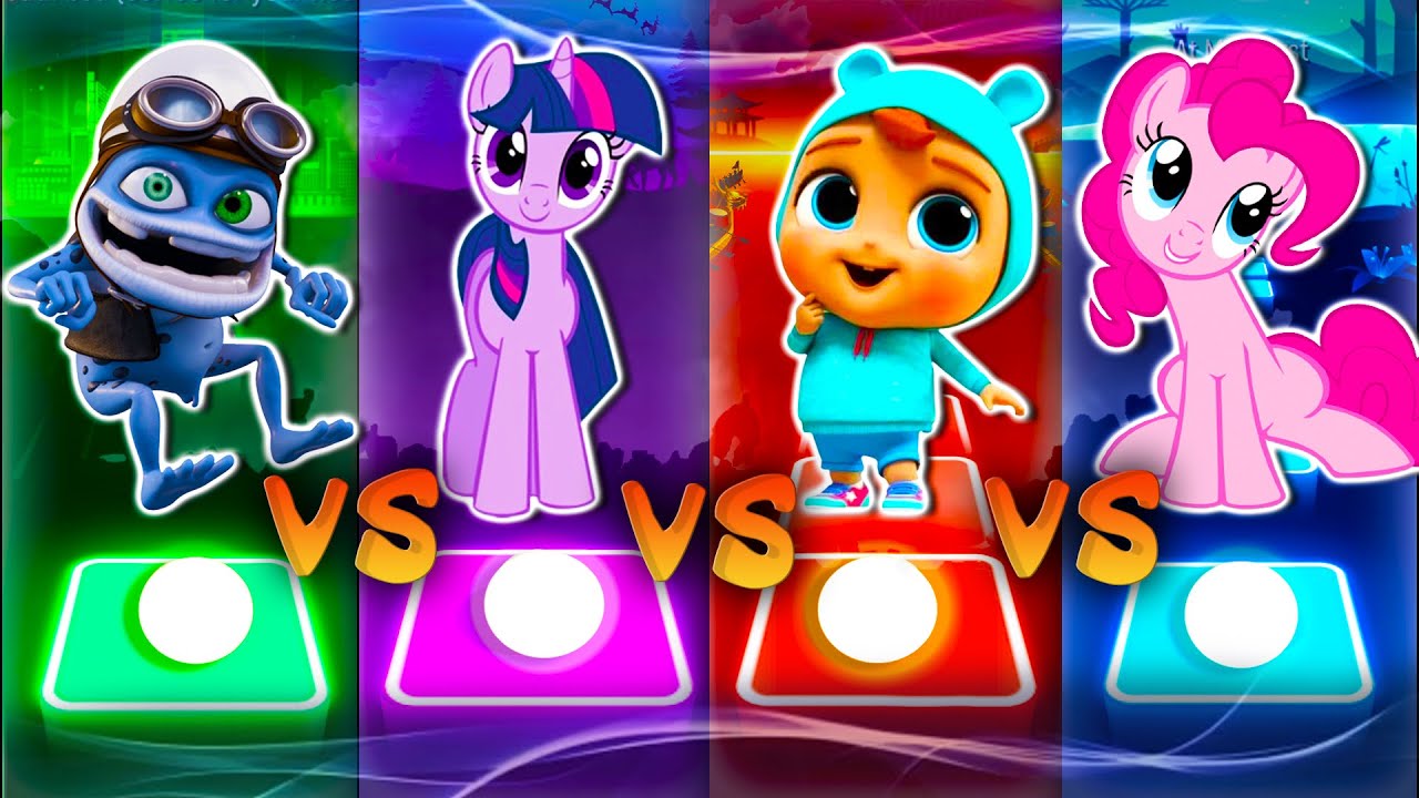 Crazy Frog - My Little Pony Twilight Sparkle - Little Angel - Pinkie Pie ||| Tiles Hop EDM Rush