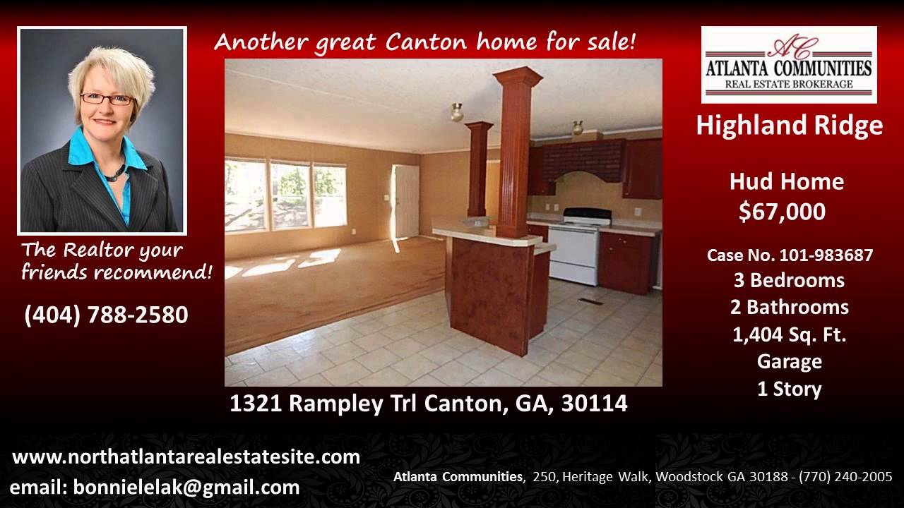 Cherokee County  HUD Homes for Sale   404.788.2580  3 Bedroom Home for sale in Cherokee County