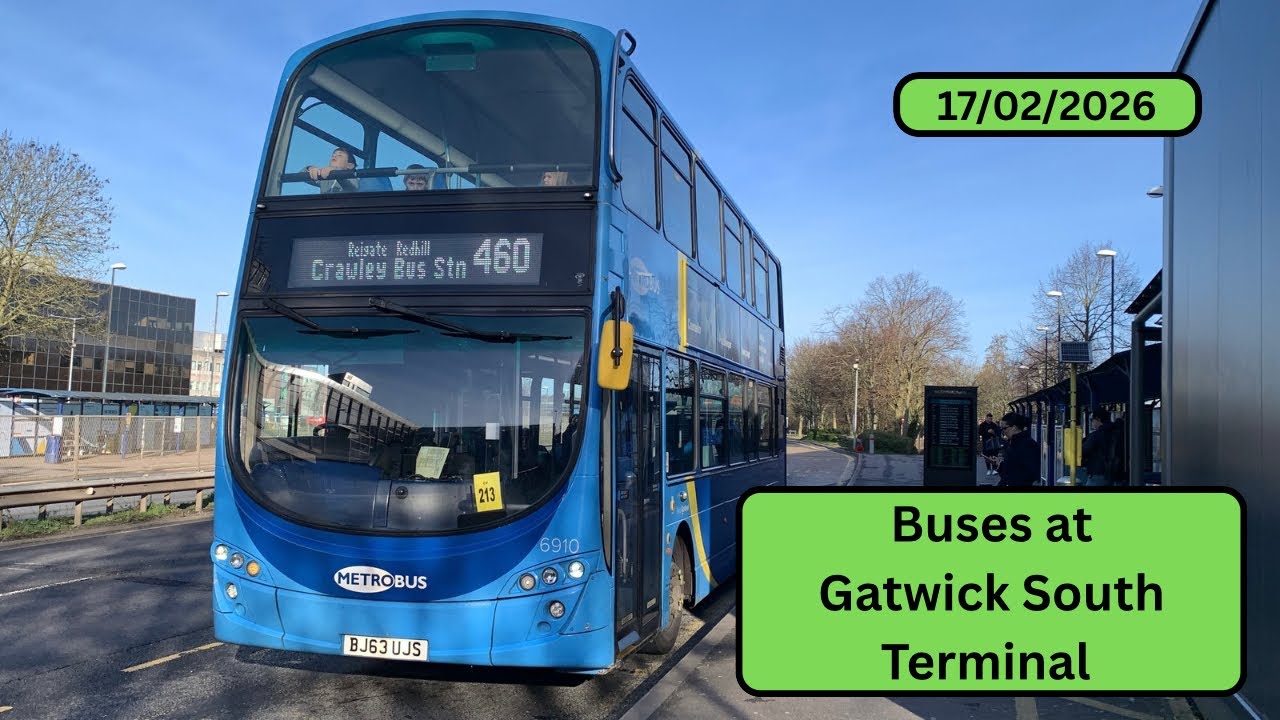 Buses at Gatwick South Terminal - 17/02/2026