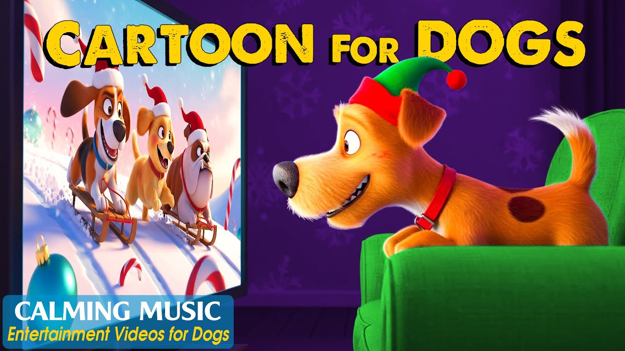Dog Cartoon: All-Day Fun & Relaxing Videos for Dogs Home Alone 🐶Dog TV & Anti-Anxiety Music for Dogs