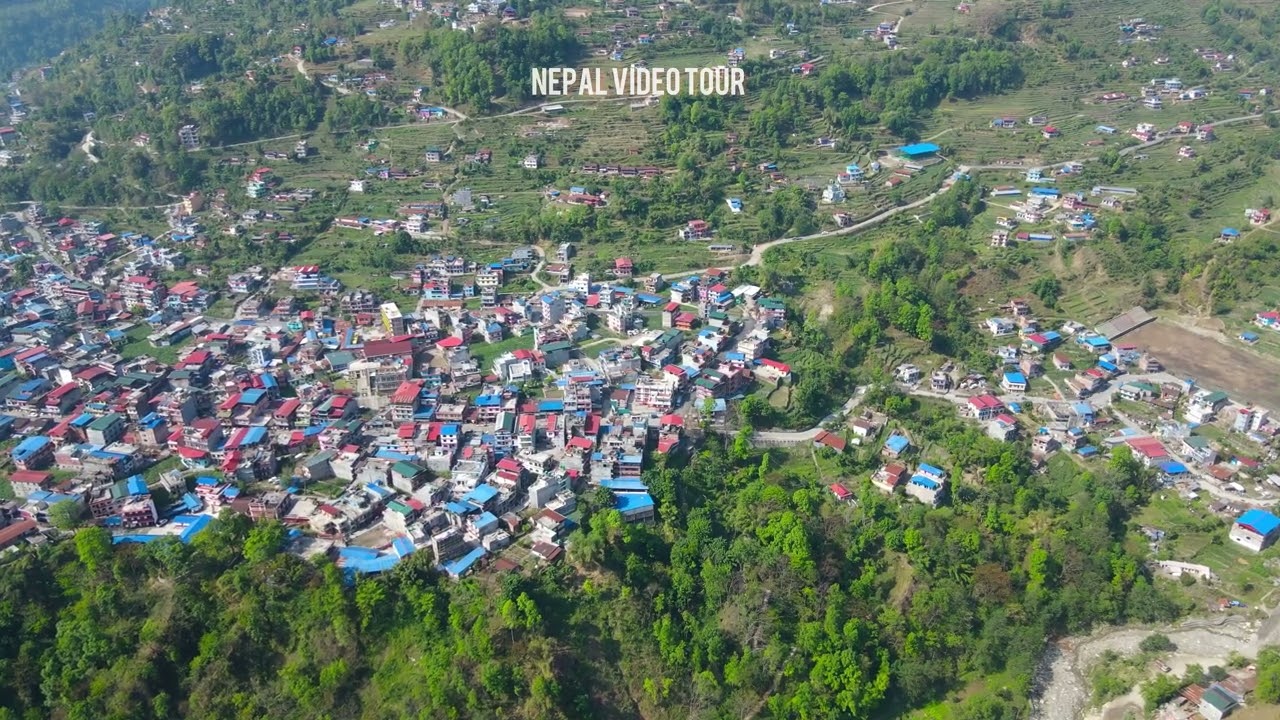 Drone Shot Of Besisahar, Lamjung #4kvideo #nepal