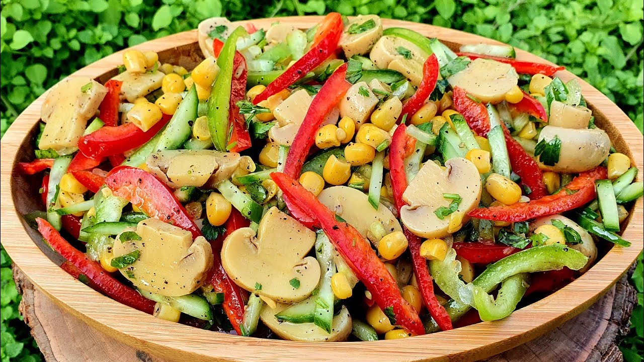  ПОЛЕЗНЫЙ И ВКУСНЫЙ ГРИБНОЙ САЛАТ |  ASAN VƏ DADLI GÖBƏLƏK SALATI