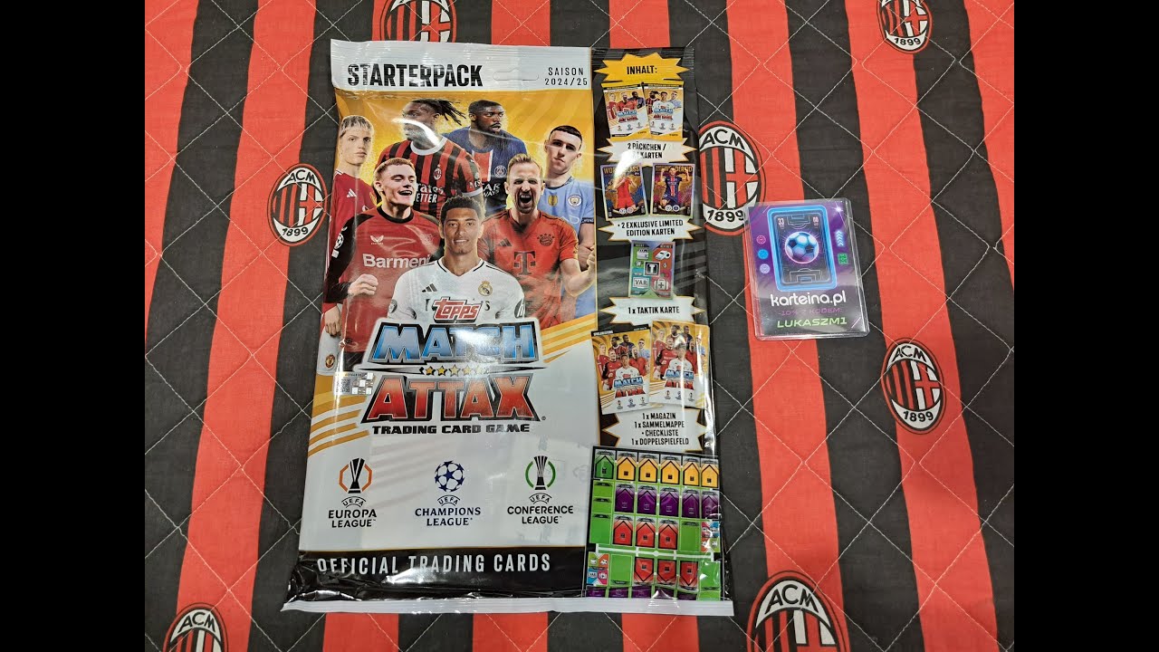 HIT! NOWOŚĆ! TOPPS MATCH ATTAX 24/25 - UNBOXING STARTERPACKA ZE SKLEPU KARTEINA.PL - BOOM ALE TRAFY!