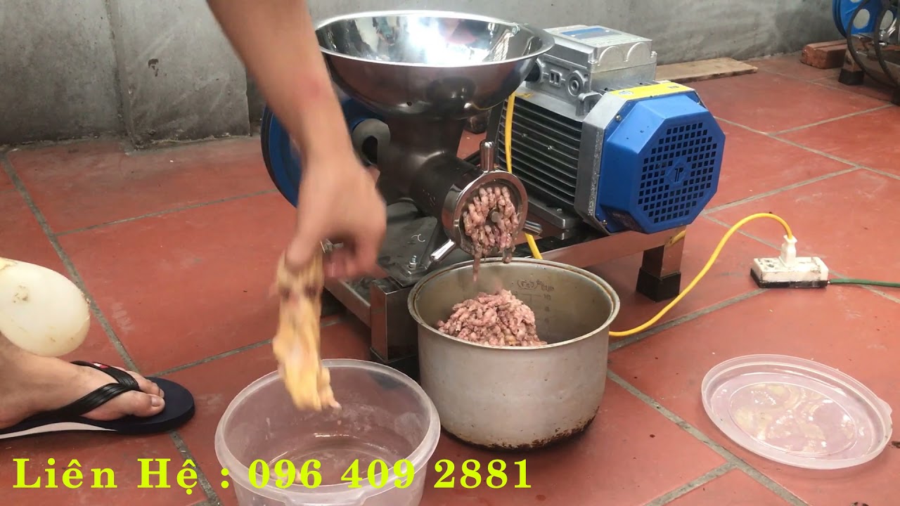 Máy đùn thịt đùn xương cối 22 inox giá rẻ