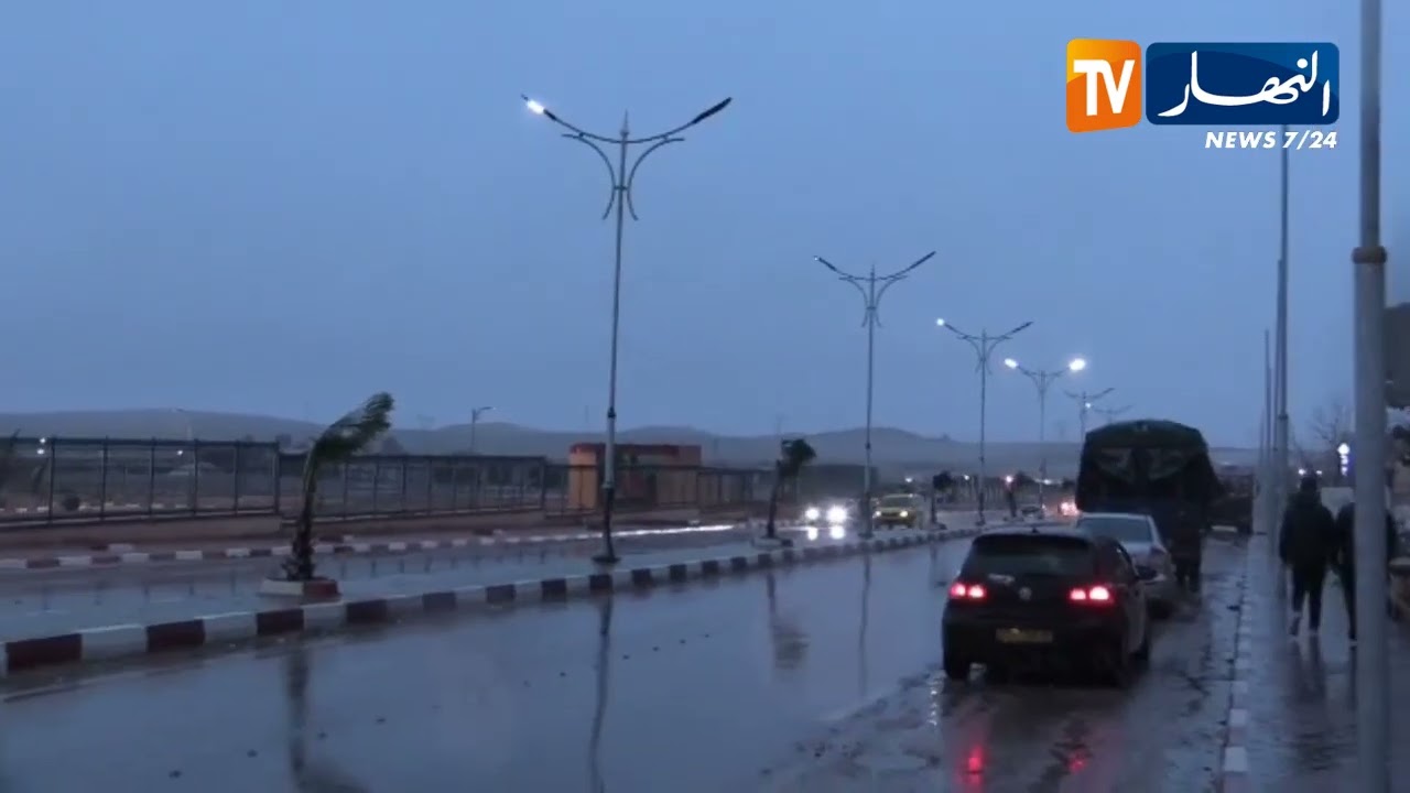 شاهد بداية تساقط للثلوج بولاية تيسمسيلت