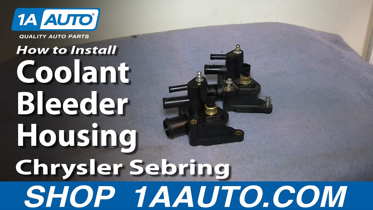 How to Replace Thermostat Housing 01-06 Chrysler Sebring 2.7L