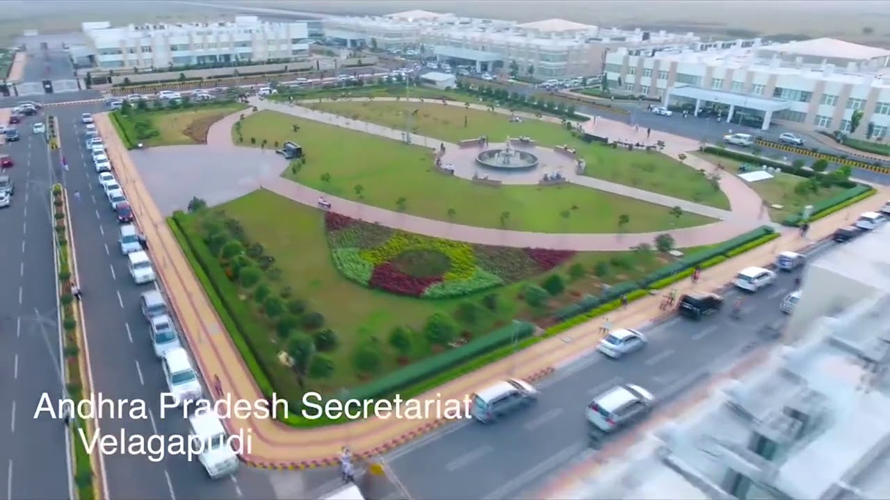 Aerial shots  - AP Secretariat at Velagapudi