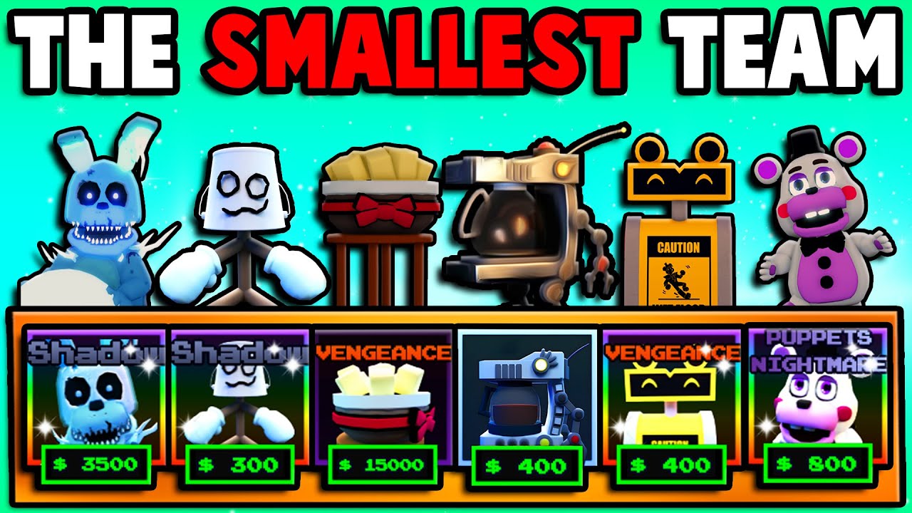 I Built The SMALLEST TEAM In Five Nights TD..