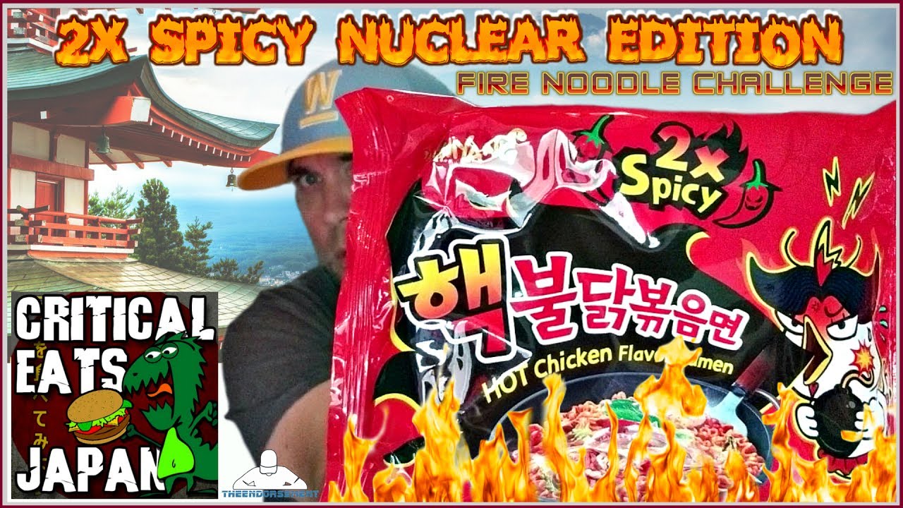 2X SPICY NUCLEAR FIRE NOODLE CHALLENGE | MUKBANG | TEAM UP W/ CRITICAL EATS JAPAN