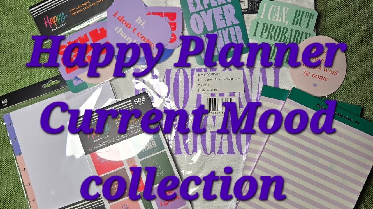 Current Mood collection items from The Happy Planner. #happyplanner 