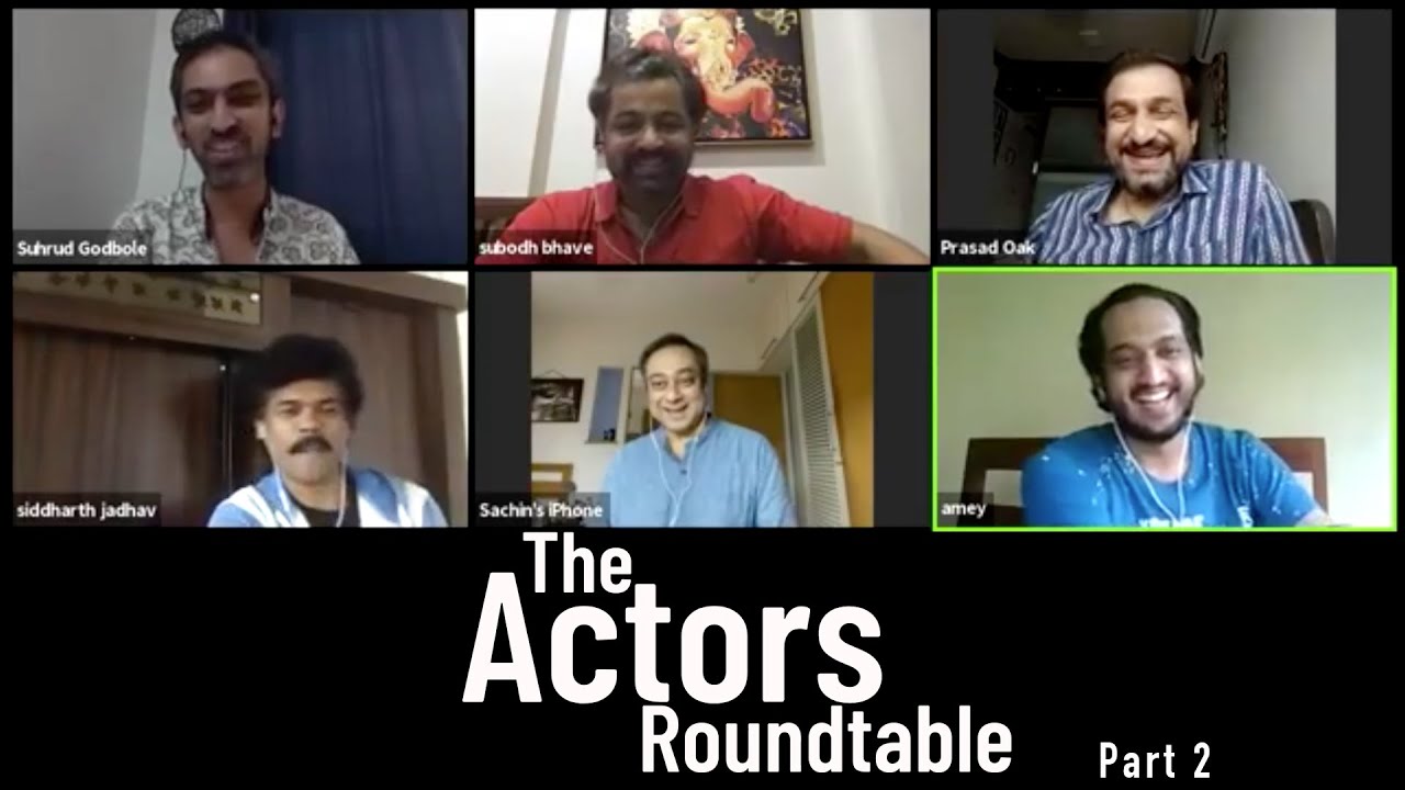 The Actors Roundtable | Amey Wagh|Sachin Khedekar|Subodh Bhave|Prasad Oak| Marathi Roundtable