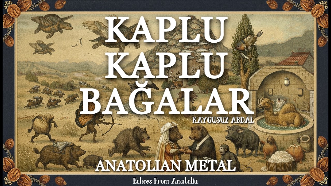 Kaygusuz Abdal - Kaplu Kaplu Bağalar | Anatolian Metal | AI Music