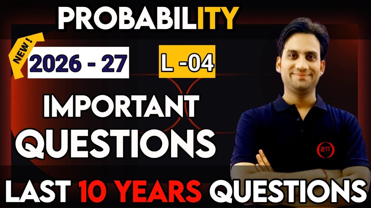 Probability Class 10 Last Ten Years Questions | Oswaal Revision #04 | Probability Important Question