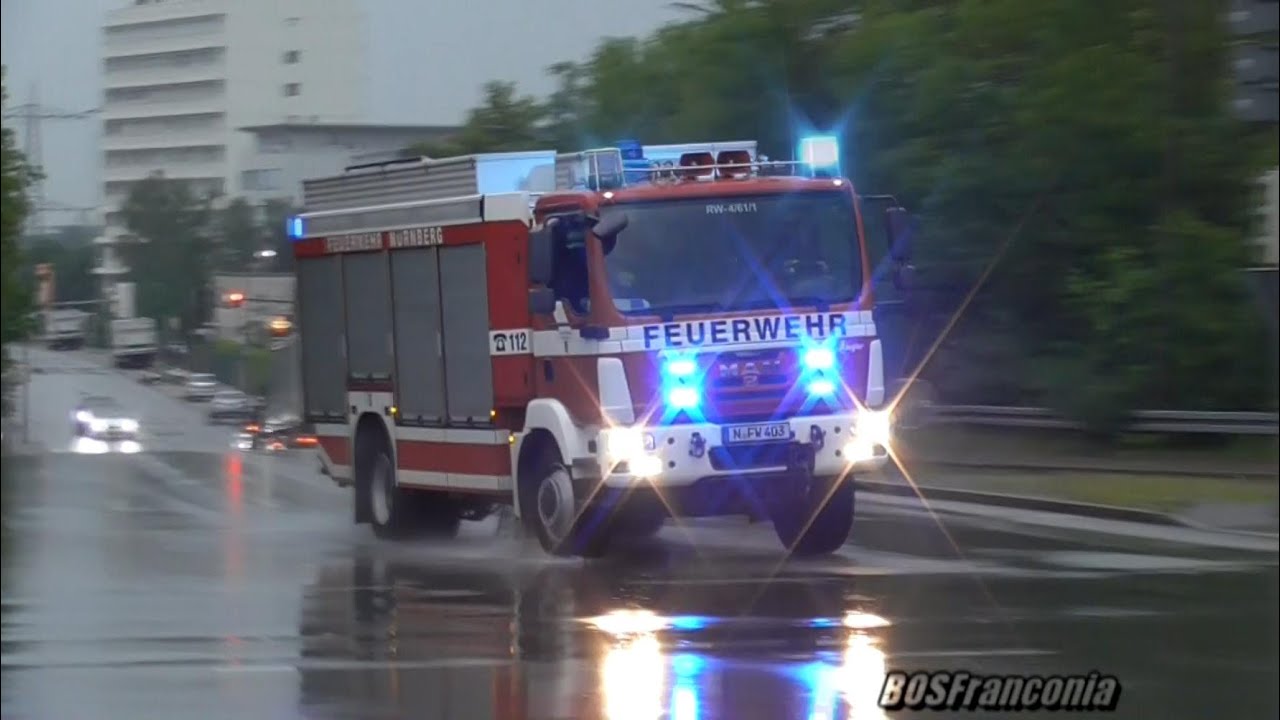 Einsatzfahrten zu verschiedenen Stichworten Nürnberg
