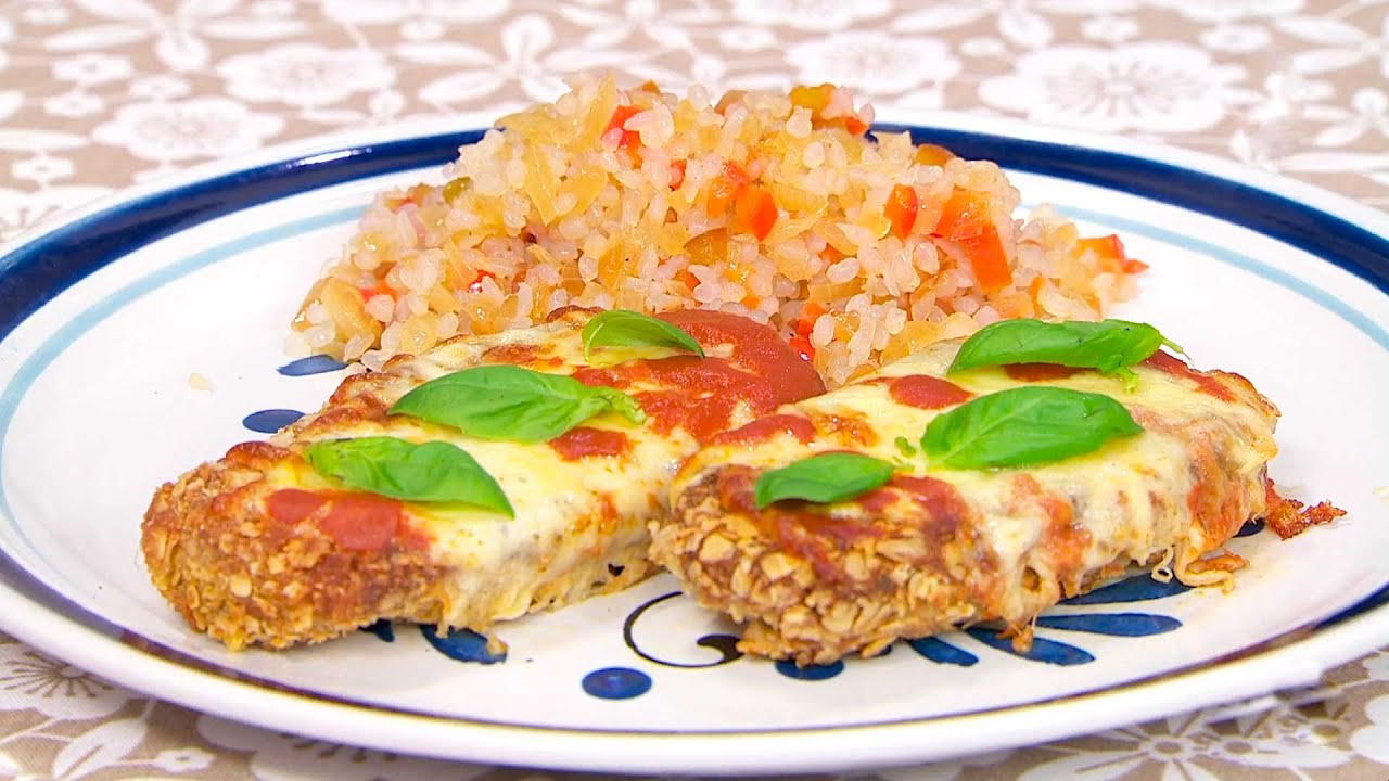 Milanesas de berenjena rellenas