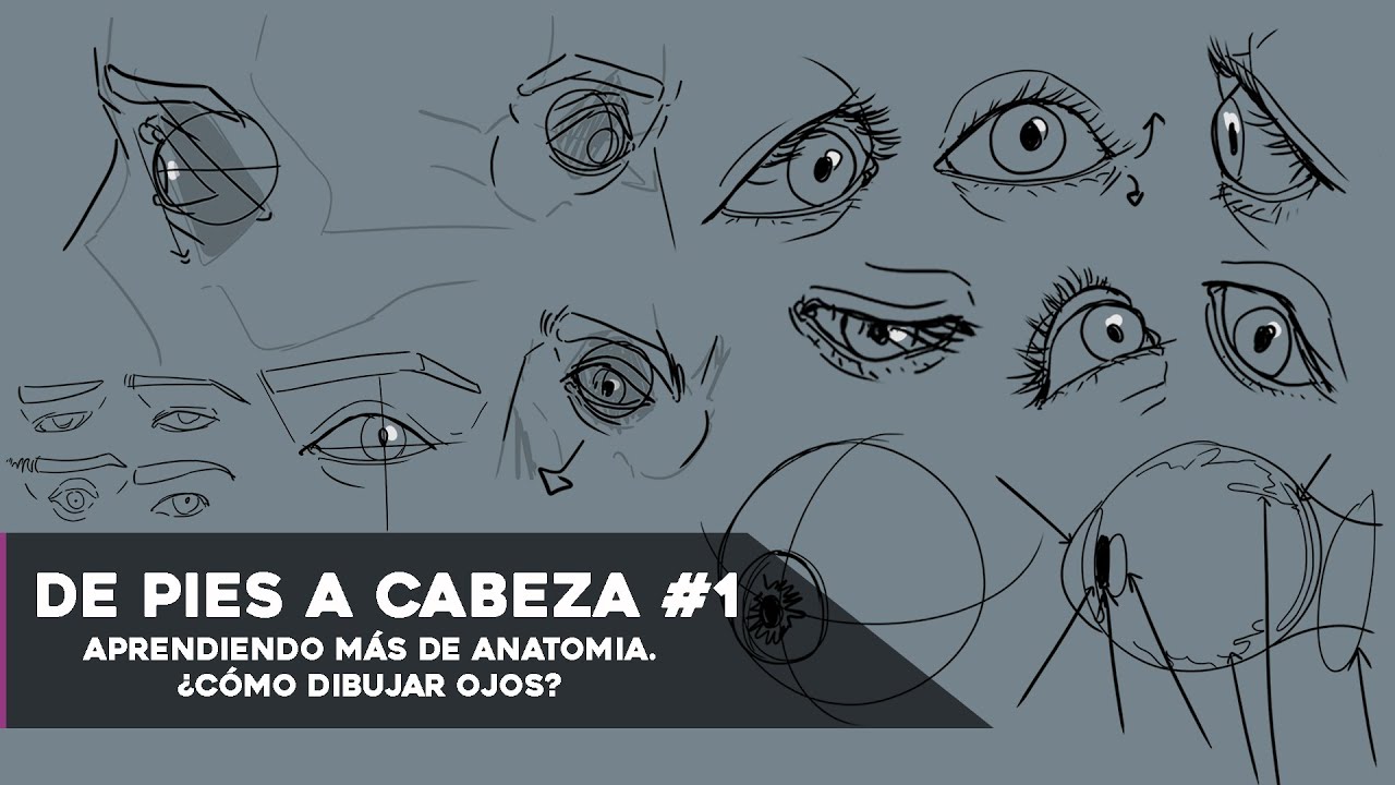 ¿Cómo dibujar ojos? De pies a cabeza. Anatomia #1