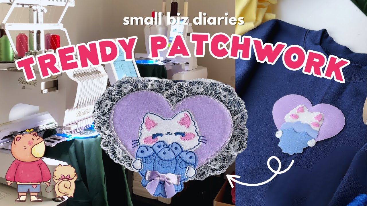 Patchwork Clothing With Cricut + Embroidery Machine | Small Business tips