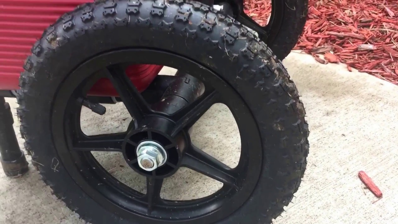 Homemade disc golf cart