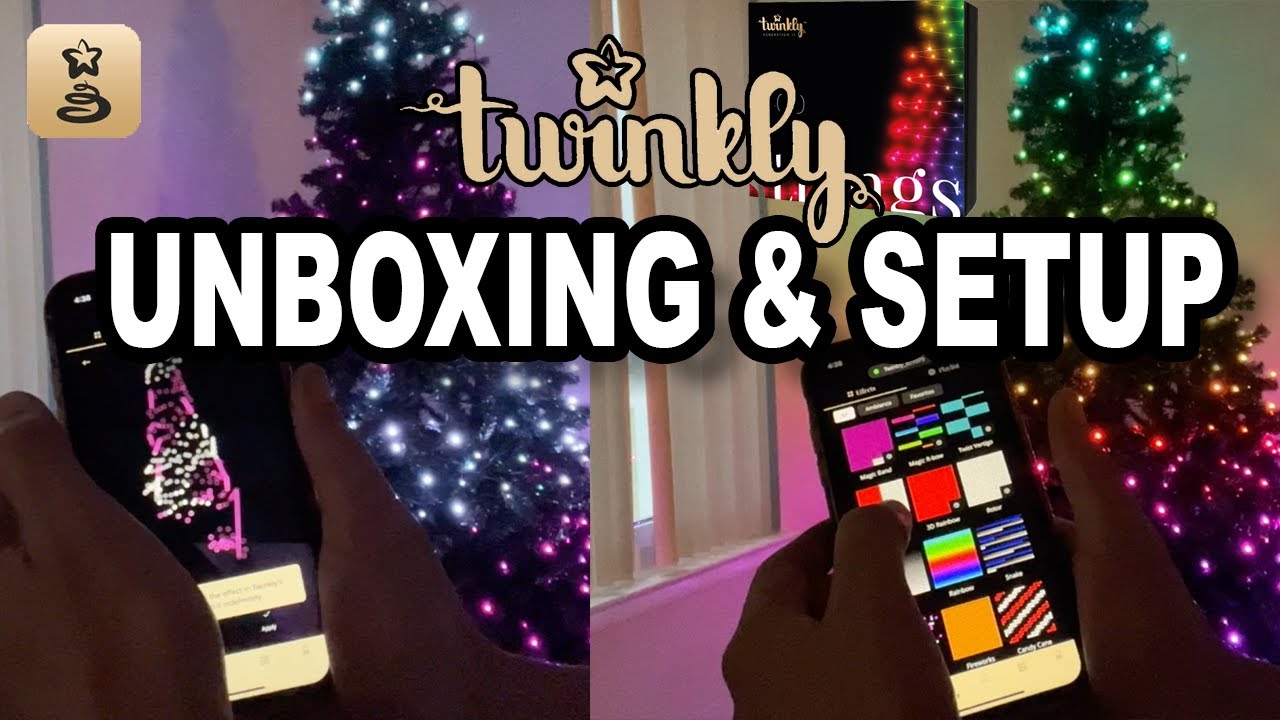 TWINKLY LIGHTS UNBOXING  AND SET UP  [TWINKLY LIGHTS REVIEW]