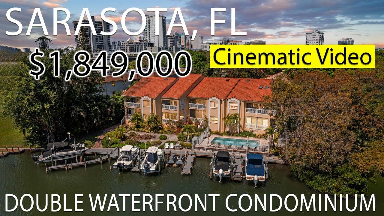 Sarasota Bay and Gulf waters Front Double Condominium 866 Hudson Ave Sarasota, FL 34236