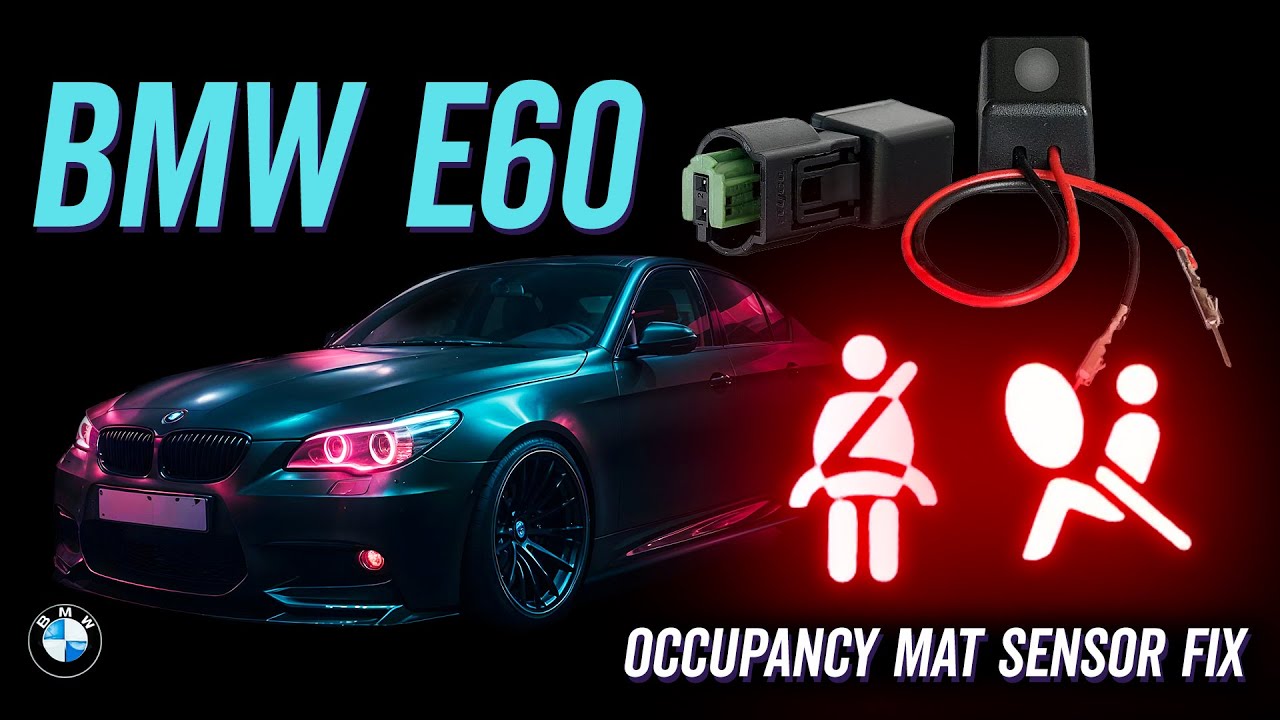 Why is my BMW e60 Airbag & Seat Belt Light on? Occupancy mat sensor FIX! - BMW e60 545i