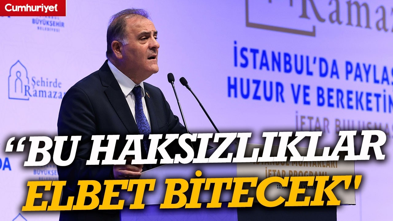 İBB Başkanvekili Nuri Aslan'dan kararlı mesaj: “Bu haksızlıklar elbet bitecek