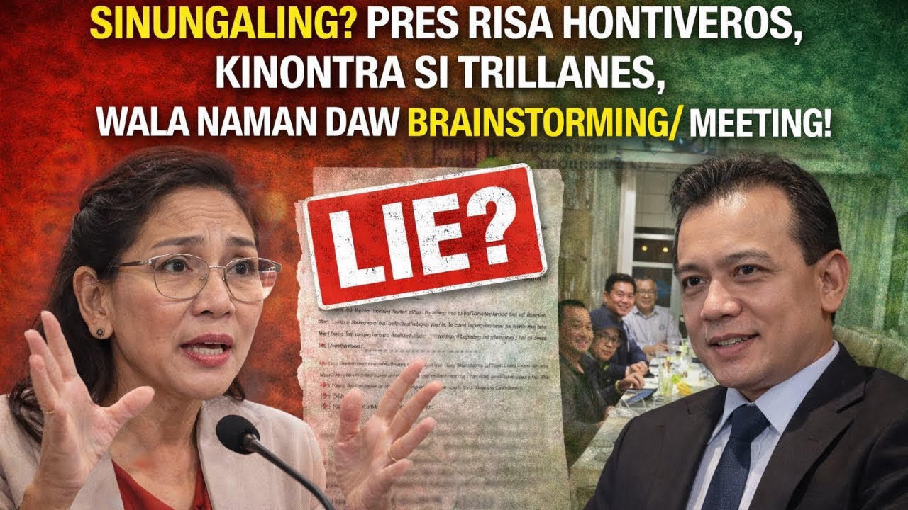 SINUNGALING? PRES RISA HONTIVEROS, KINONTRA SI TRILLANES, WALA NAMAN DAW BRAINSTORMING/ MEETING!