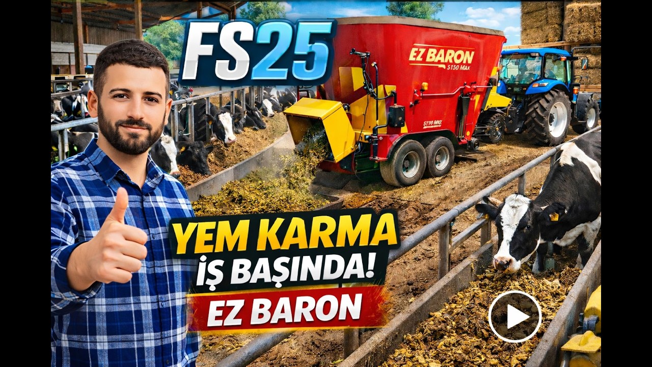 FS25 SİMULATOR  YEM KARMA ZAMANI