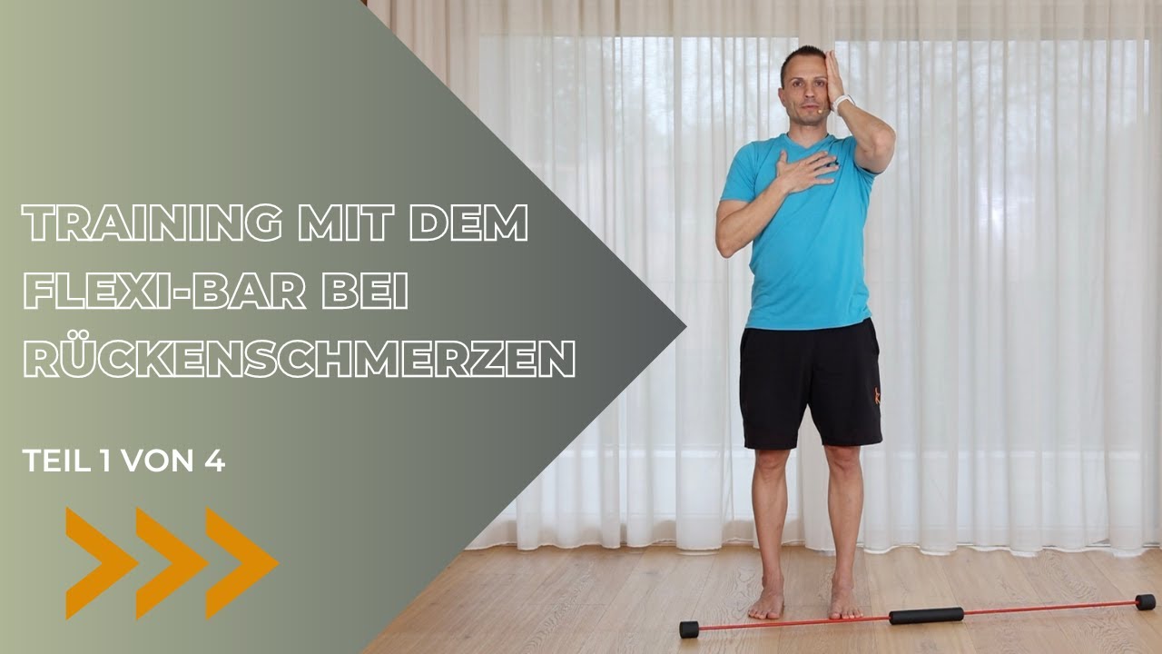 FLEXI-BAR Training bei Rückenschmerzen - Teil 1/4. Schwerpunkt HWS (Halswirbelsäule)