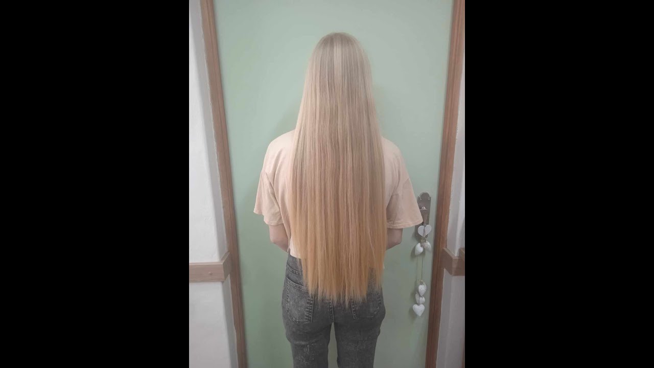 long blond hair cut short part 2 #hairstyle #haircut #shorthairstyle #salon #hairstylist #shorthair