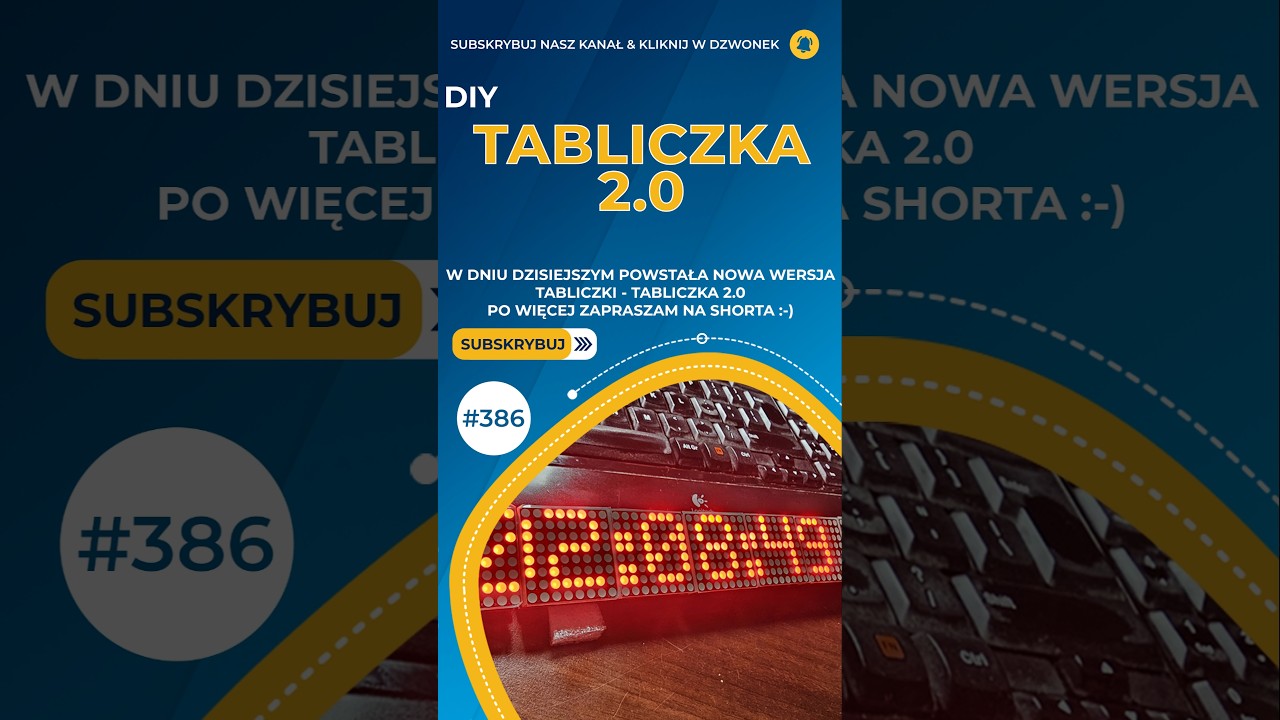 Tw&oacute;j kanał potrzebuje TEGO gadżetu. Licznik sub&oacute;w 2.0! 📈 #shorts #shortvideo #diy