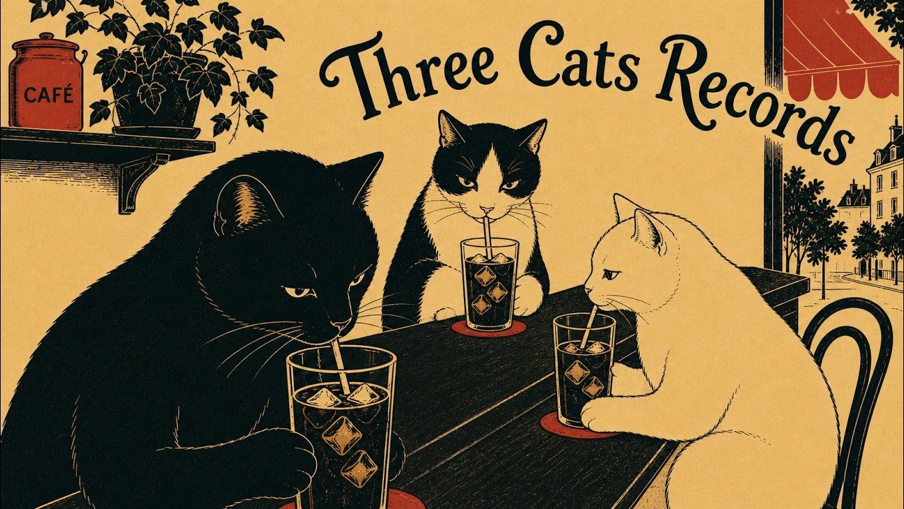 Iced Coffee Cafe Jazz for Summer Afternoons, Reading & Slow Work 🥤🐱 A Quiet Cat Caf&eacute; Terrace