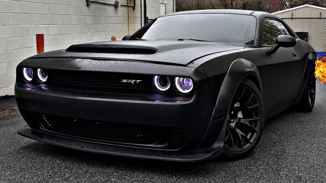 SLIDING EVERY TURN I MAKE IN THE RAIN IN MY FLAME TUNED SCAT PACK..