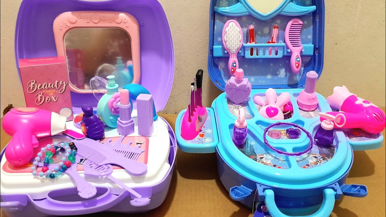 12 Minutes Satisfying With Unboxing Suitcase And Dresser Beauty Set #asmr