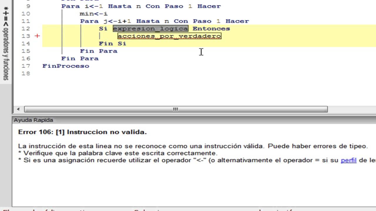 Ordenamiento de un vector por el metodo de seleccion en Pseint