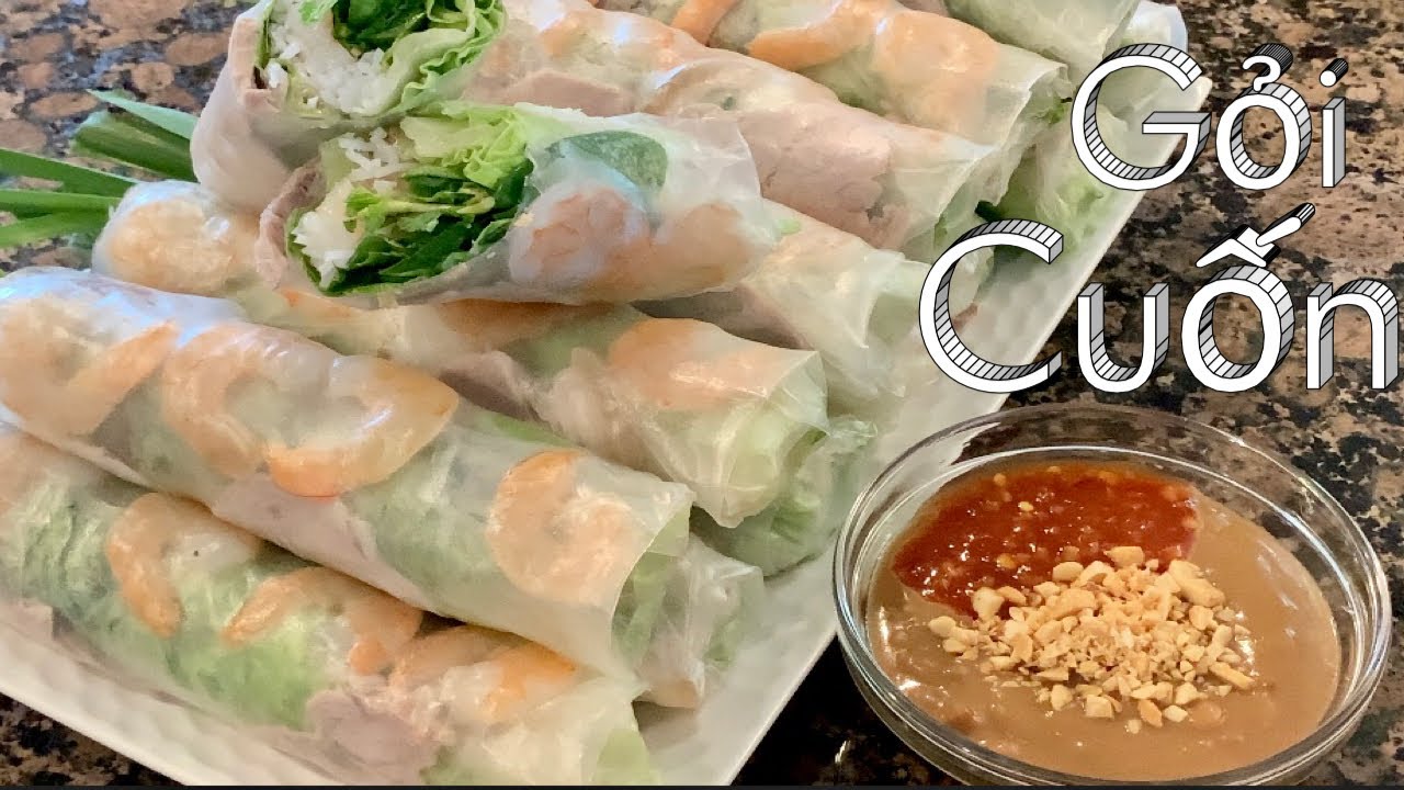 Cách làm gỏi cuốn tôm thịt và nước chấm đăc biệt cho gỏi cuốn - Salad rolls - Spring Rolls - Taylor
