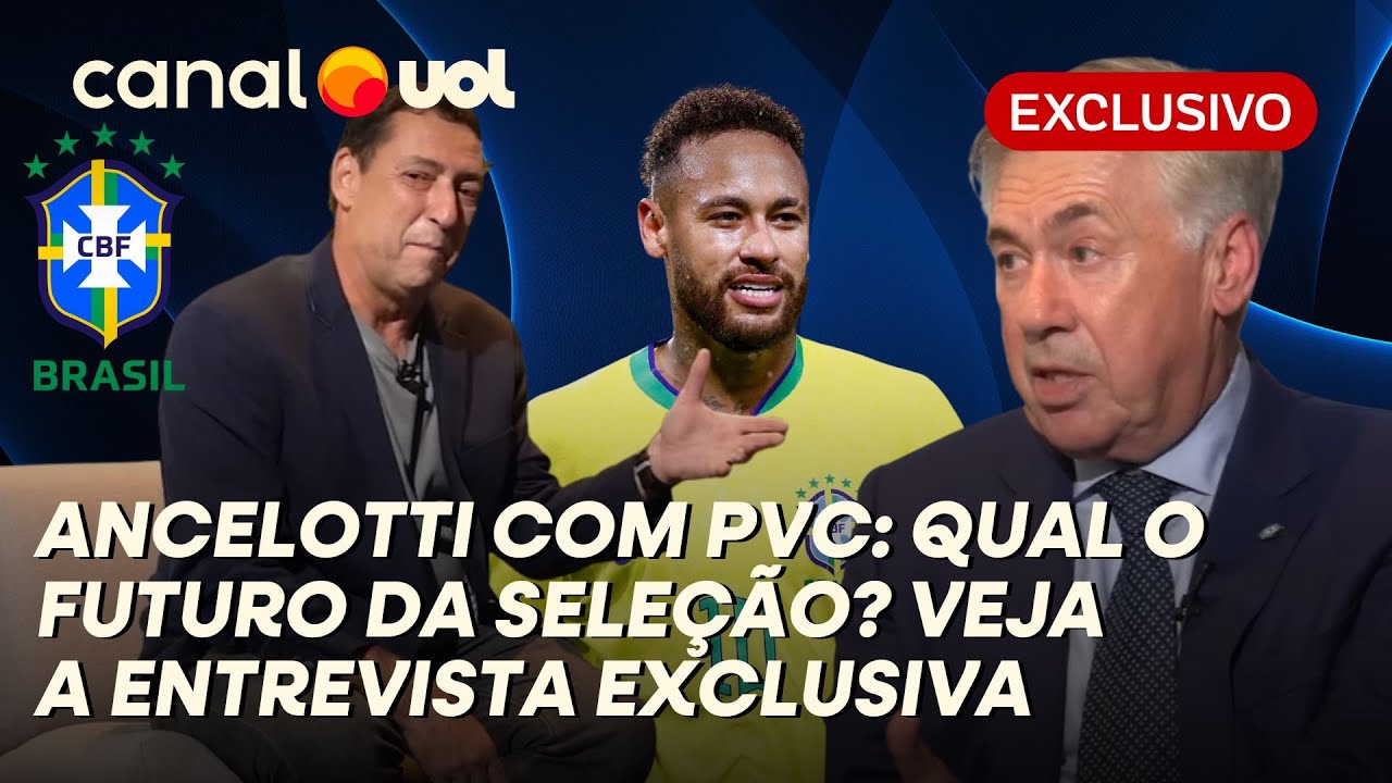 ANCELOTTI FALA EM ENTREVISTA EXCLUSIVA COM PVC: QUAL O FUTURO DA SELEÇÃO? COPA DO MUNDO, NEYMAR E+