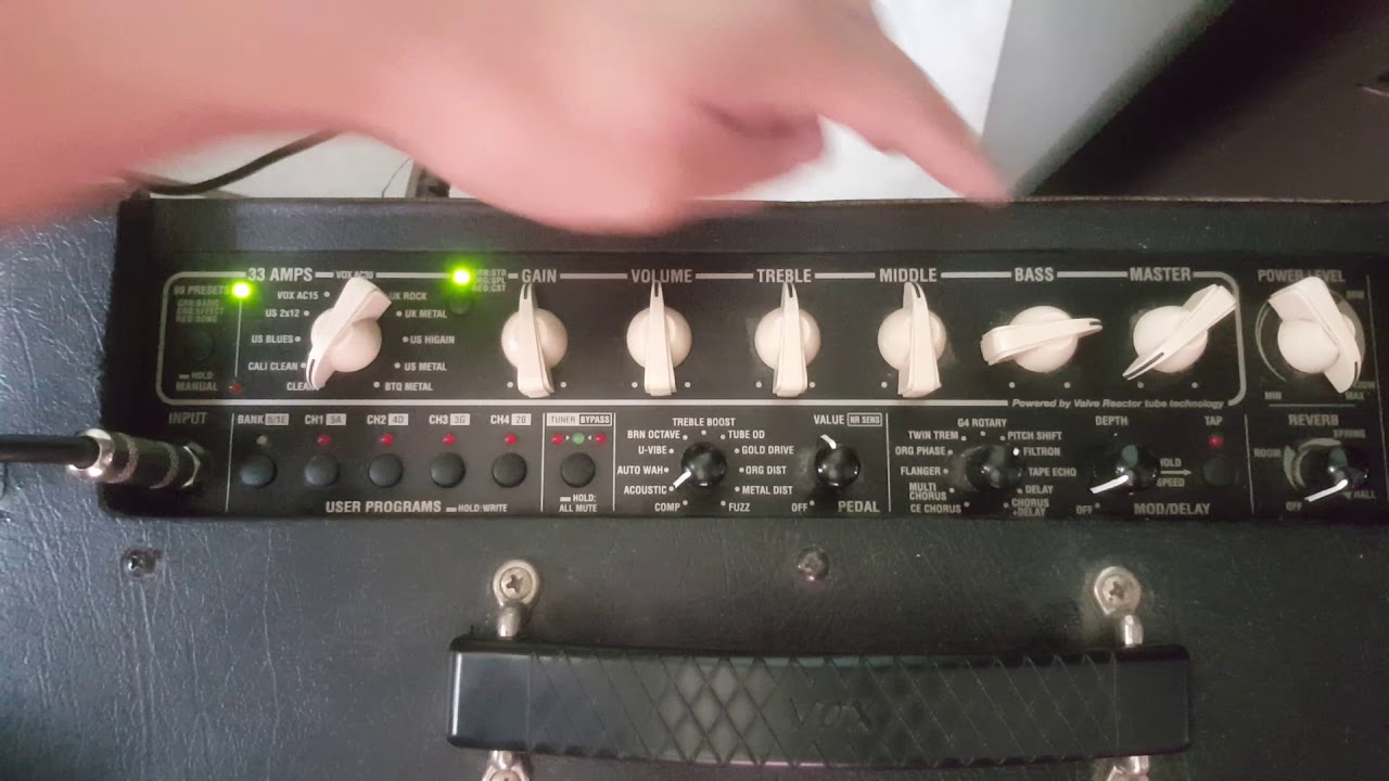 Vox vt80+ valvetronix ( En español + funcionamiento y programación)