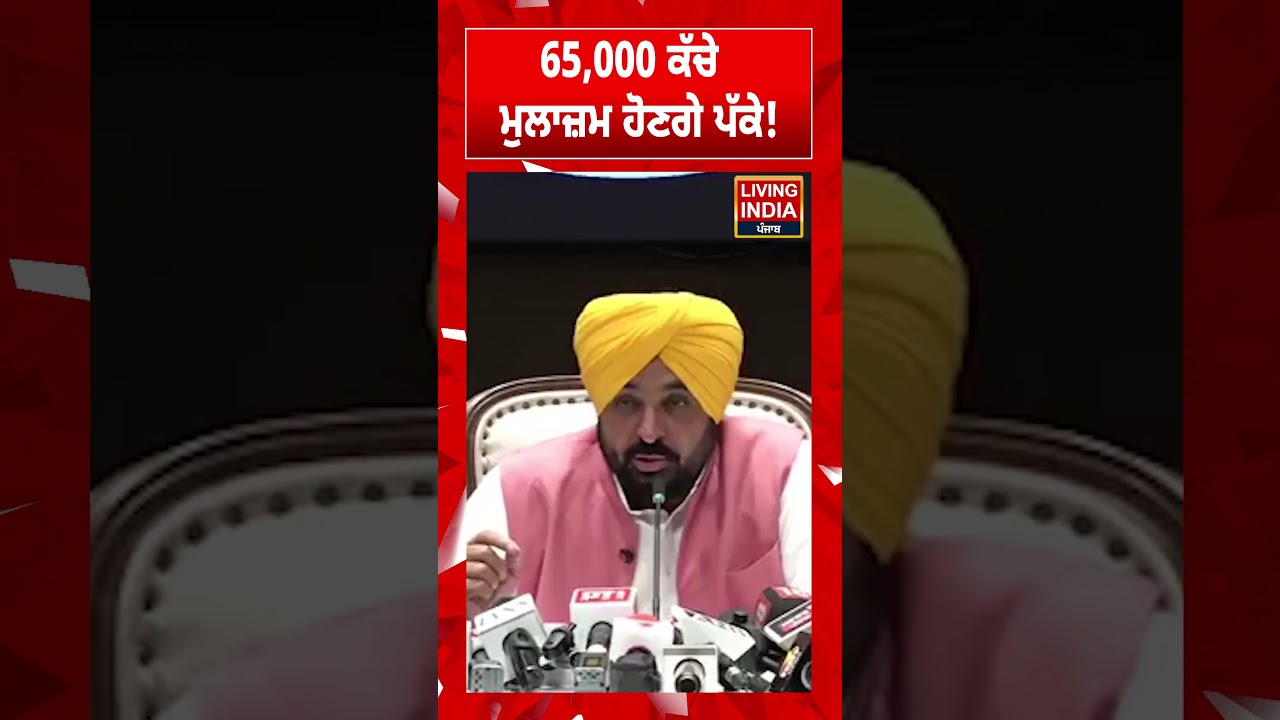 65,000 ਕੱਚੇ ਮੁਲਾਜ਼ਮ ਹੋਣਗੇ ਪੱਕੇ ! | CM Bhagwant Mann | Punjab Government | Job Decision