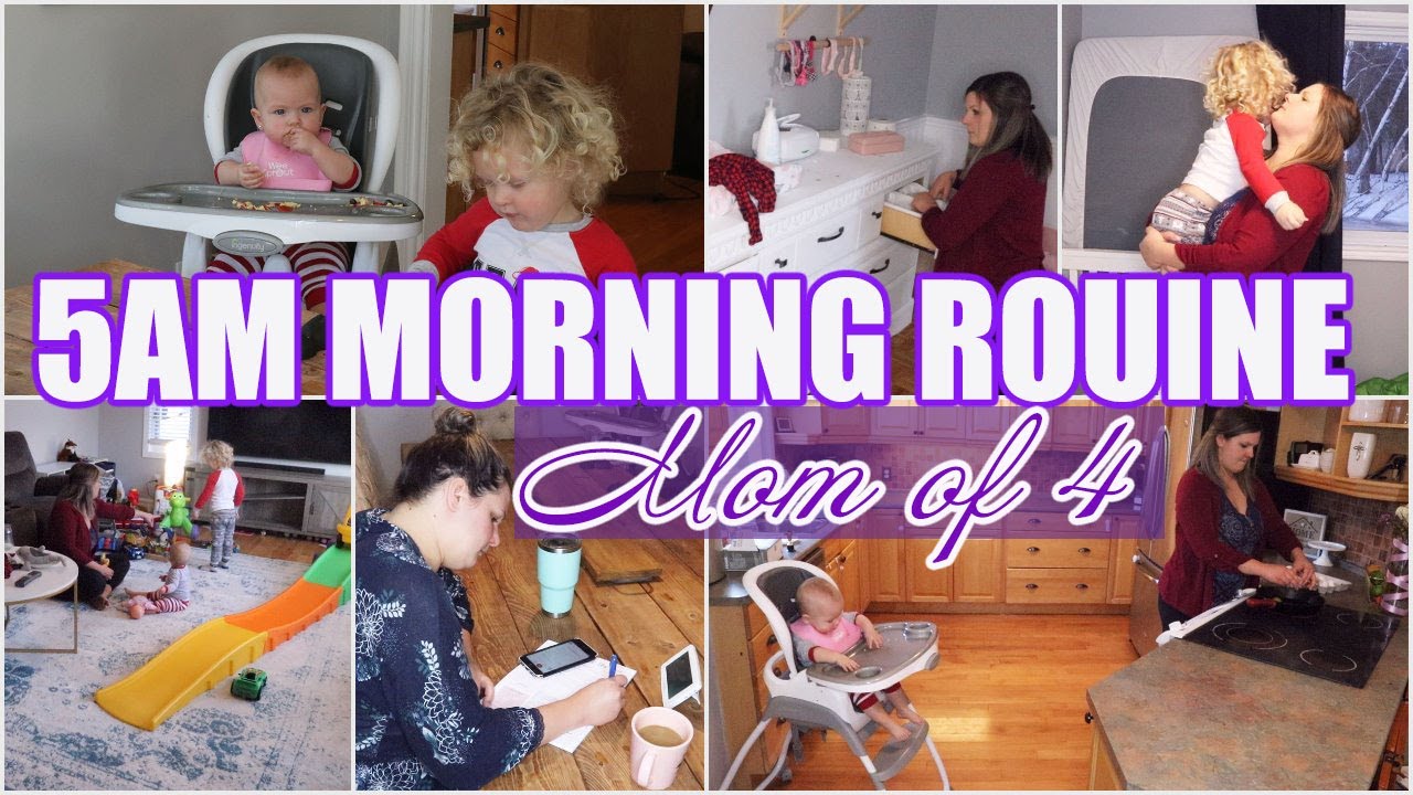5 AM PRODUCTIVE MOM MORNING ROUTINE 2020 | SAHM MORNING ROUTINE WITH 4 KIDS | WORK FROM HOME MOM