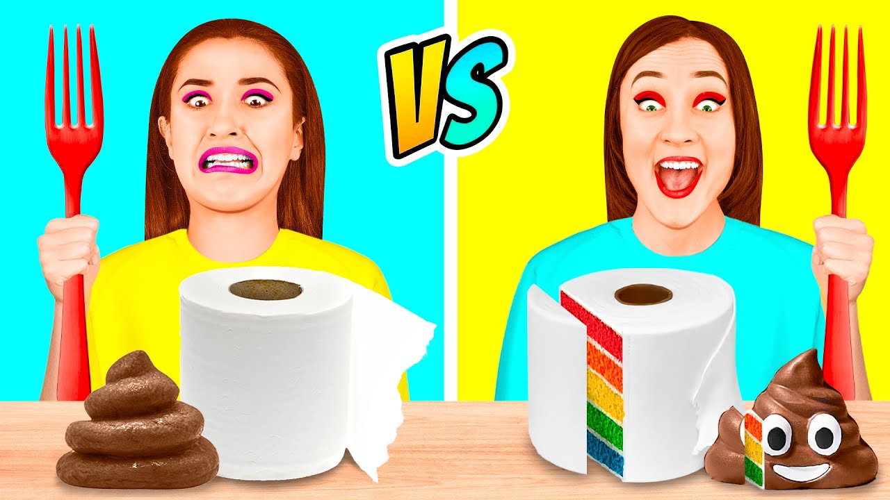 Челлендж &laquo;Торт или Обычная Еда&raquo; | Смешные Моменты от PaRaRa Challenge