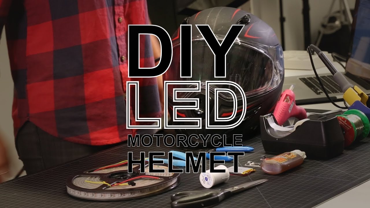 DIY LED Motorcycle Helmet