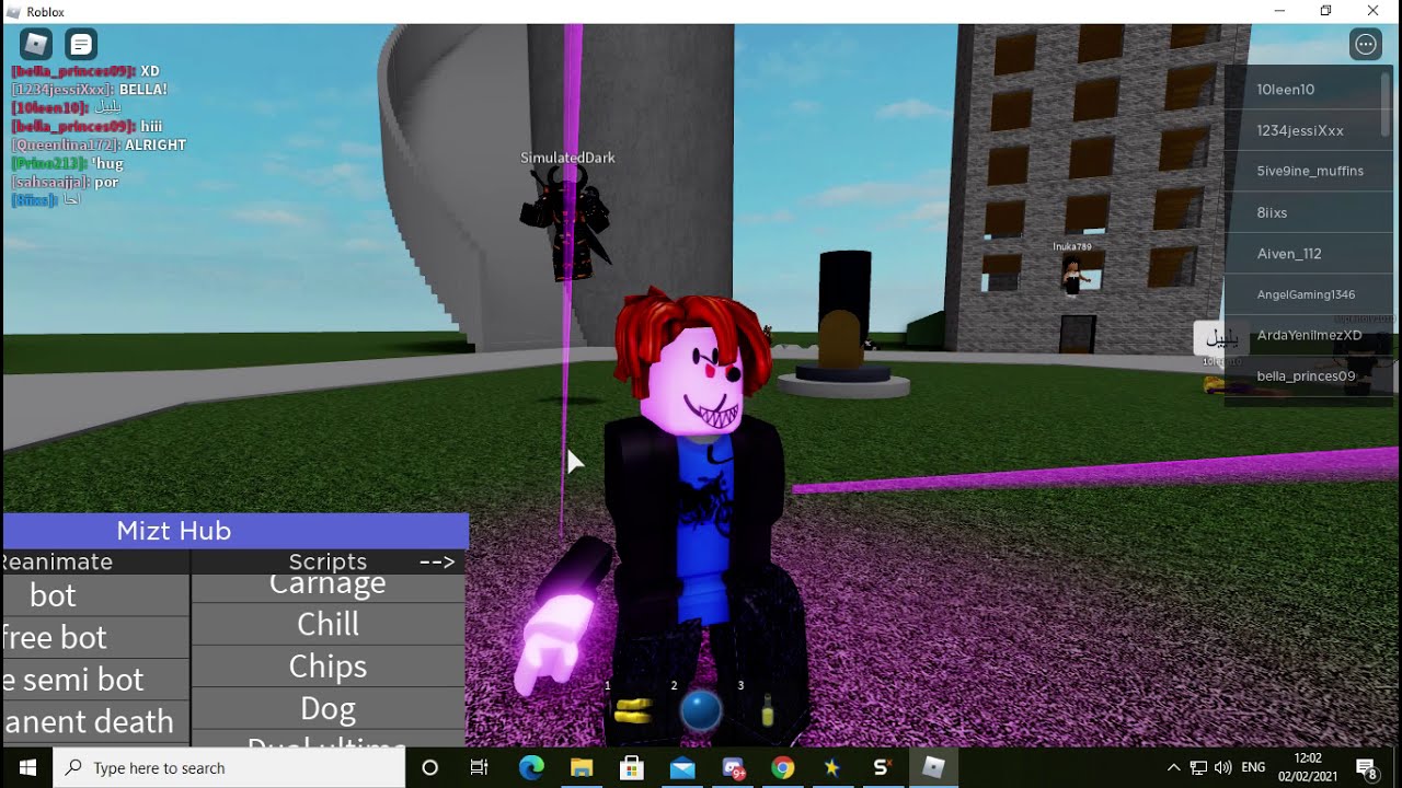 Messing/trolling with a script in Ragdoll Engine (Roblox)