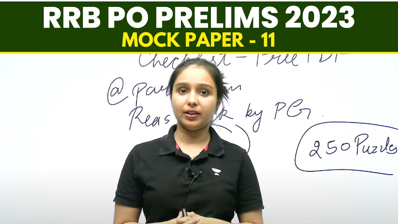 Complete Mock Test- 11 | Reasoning | RRB PO Prelims 2023 | Parul Gera | Puzzle Pro