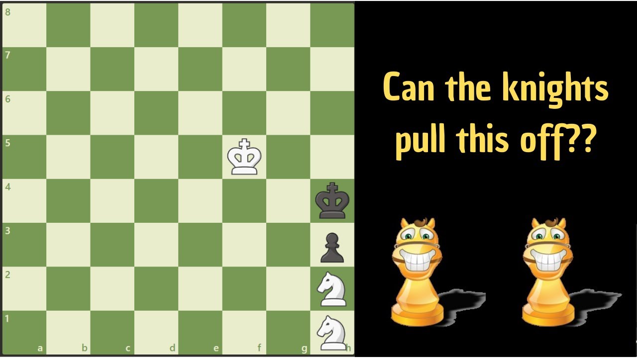 Winning with two knights can be tricky...