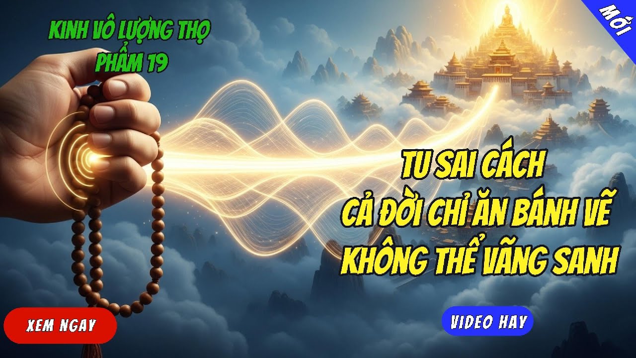 Kinh Vô Lượng Thọ Phẩm 19: Tu Sai Cách Cả Đời Chỉ Ăn Bánh Vẽ Không Thể Vãng Sanh