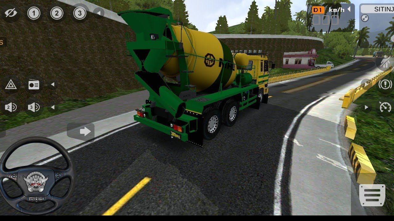 Truck molen super keren, mendaki di pegunungan penuh jurang! BUSSID
